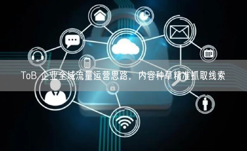 ToB 企业全域流量运营思路，内容种草精准抓取线索