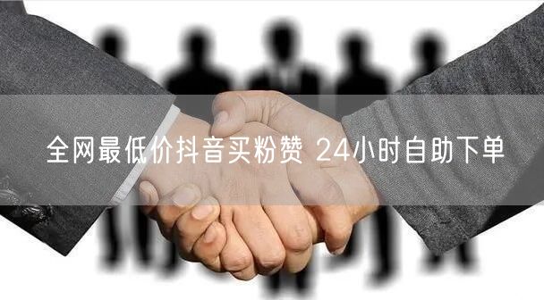 全网最低价抖音买粉赞 24小时自助下单