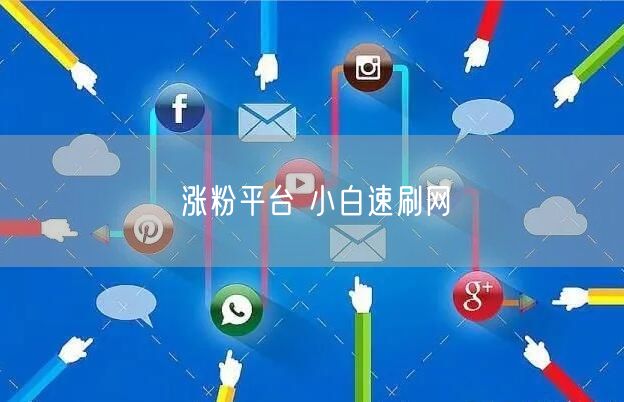 涨粉平台 小白速刷网