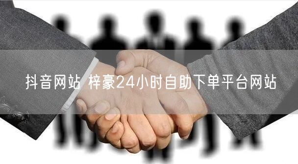 抖音网站 梓豪24小时自助下单平台网站